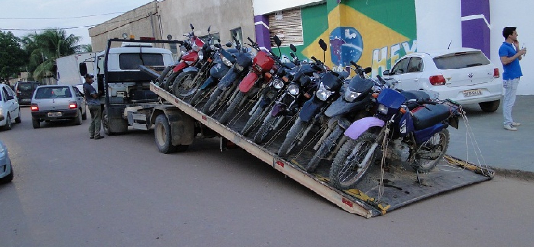 Motocicletas apreendidas.