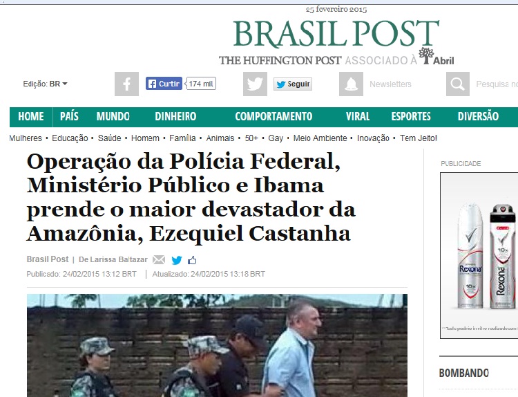 Destaque do Brasil Post de hoje .