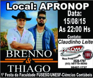 BRENNO E THIAGO - Cartaz  Jornal