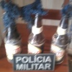 Coquetéis molotov -Apreendido pela PM (Foto RPIi)