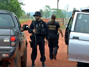 Polícia Federal, Garimpo, Pontes e Lacerda, MT (Foto: Reprodução/TVCA) Polícia Federal prepara ação para desocupação total de garimpeiros 