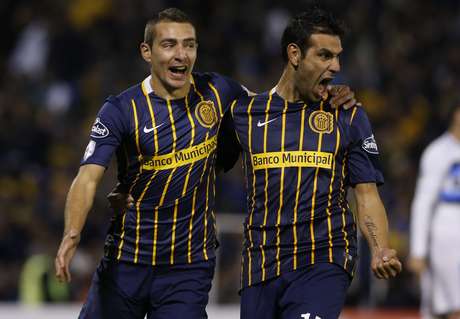 Marco Rúben marcou 3 dos 4 gols do Rosario contra o Grêmio Foto: Getty Images