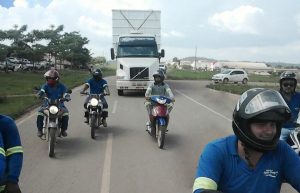 Caminhão que transportou a carga