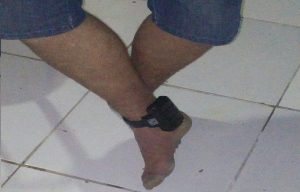 Tornozeleira (Foto Policia Militar)