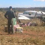  Avião com 634kg de cocaína é interceptado em Jussara, Goiás (Foto: Divulgação/PM)