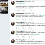 Ministro da Agricultura Blairo Maggi se pronunciou sobre local de saída da aeronave (Foto: Reprodução/Twitter) 