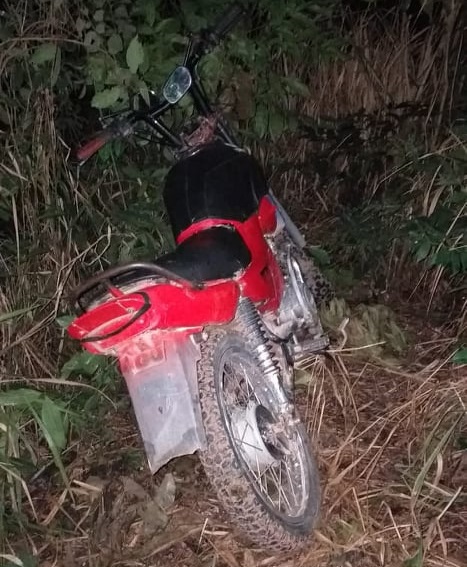 Motocicleta usada no crime (Foto:WhatsApp)