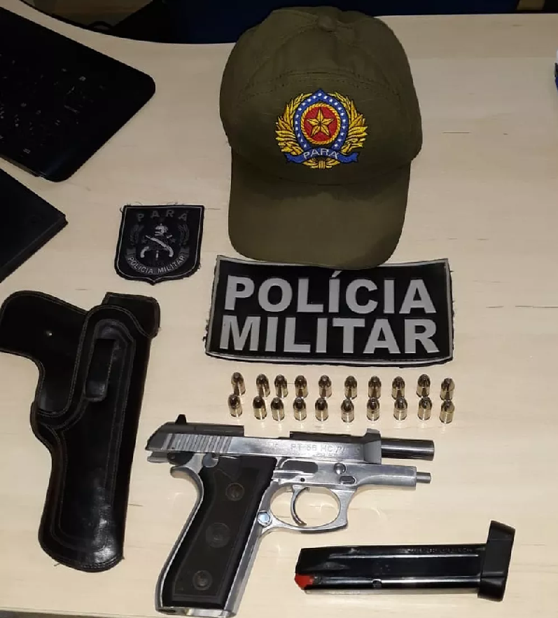  Operação da PM apreendeu arma, munições e carregador em Anapu. — Foto: Reprodução/ PM