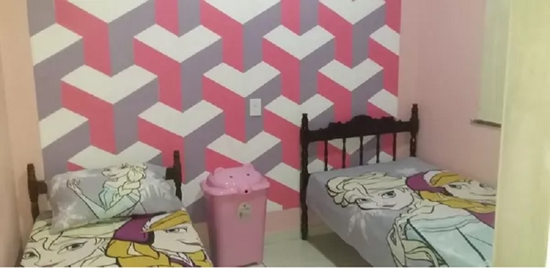  Quarto da gêmeas já tinha sido preparada pelos pais — Foto: Gleidson Barbosa/Arquivo Pessoal