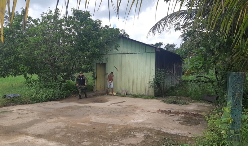 Só um homem estava no local(Foto:Jornal Folha do Progresso.