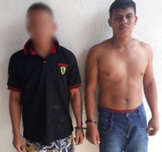 Menor infrator e Kevin Pedroso Holanda, acusados.(Foto:Reprodução Portal Giro)