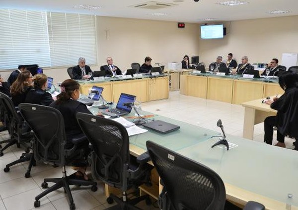 Seção de Direito Penal realizada no TJPA na manhã de segunda-feira, 24 de junho — Foto: TJPA/Divulgação 
