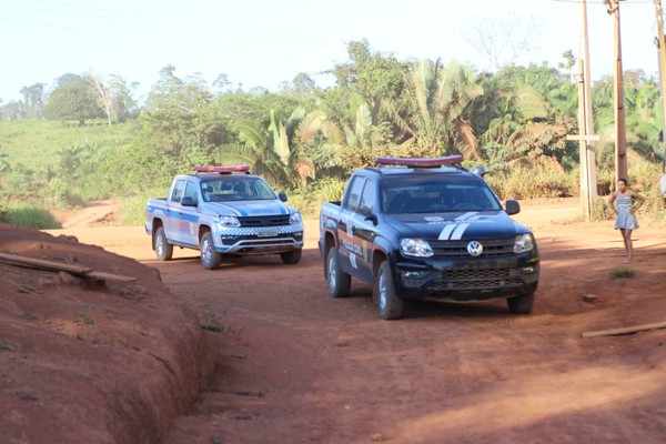  Operação Lost, em Rurópolis, contou com a participação das polícias Militar e Civil — Foto: Polícia Militar/Divulgação