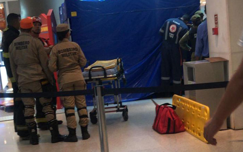 Equipes do Corpo de Bombeiros e do Samu estiveram no local.  (REPRODUÇÃO)