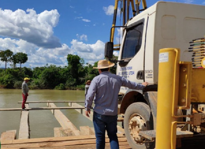 Ponte sobre rio jamanxim em Jardim do Ouro(Foto:Prefeitura de Itatiuba)