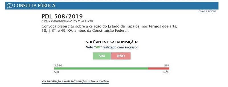  Consulta pública está disponível no site do Senado Federal — Foto: Reprodução/Ecidadania