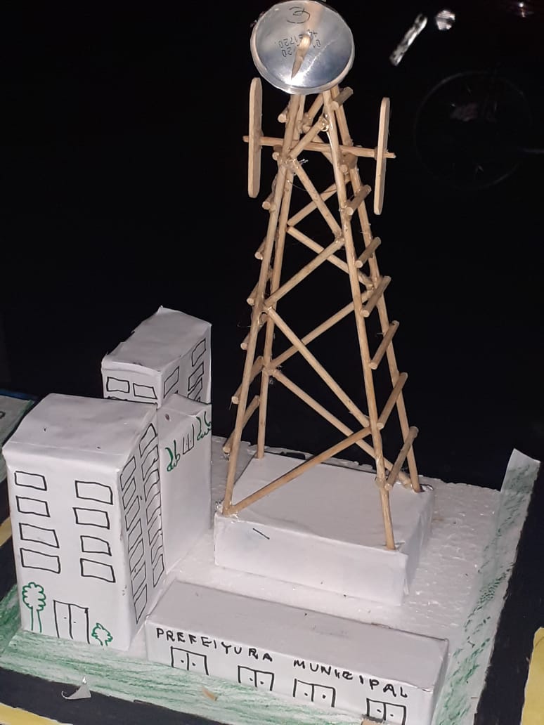 Maquete tem torre da wsp e planeja prefeitura no distrito de Vila Isol. (foto:WhatsApp) 