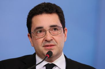 O presidente do INCRA, Geraldo José da Camara Ferreira de Melo Filho,durante a cerimônia de assinatura da medida provisória de regularização fundiária - Isac Nóbrega/PR