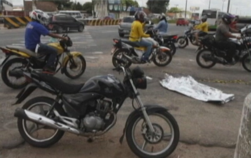  Homicídio registrado no Aurá, em Ananindeua. — Foto: Reprodução / TV Liberal 