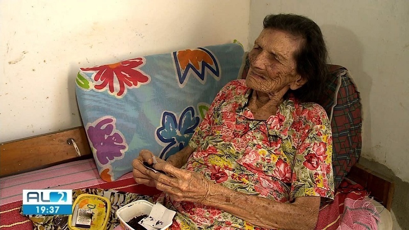  Alagoana de 117 anos pode entrar para o Guinness como a pessoa mais velha do mundo(Reprodução G1)