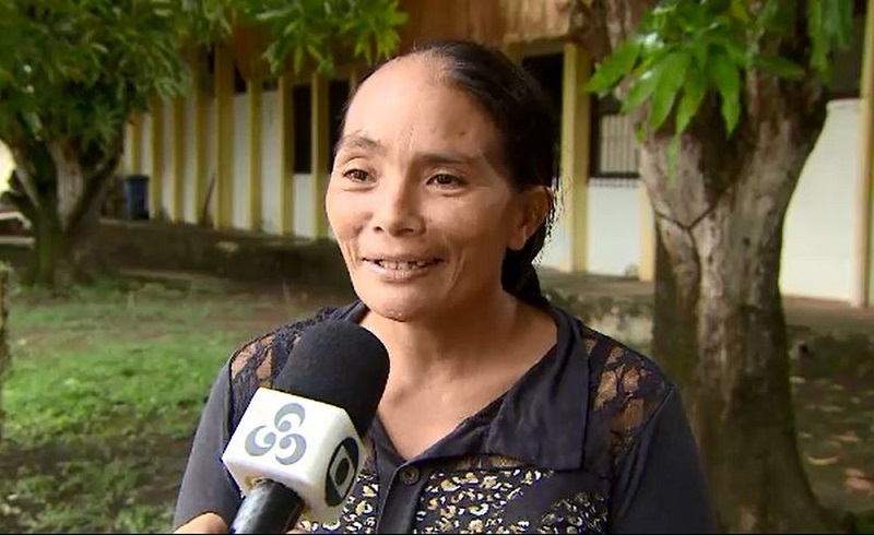  Rosilete de Souza Soares, mãe de Ana Vitória — Foto: Rede Amazônica/Reprodução