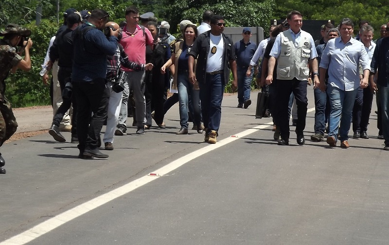 Presidnete Jair Bolsonaro e Ministro Tarciso (Foto:Welington Tenorio)