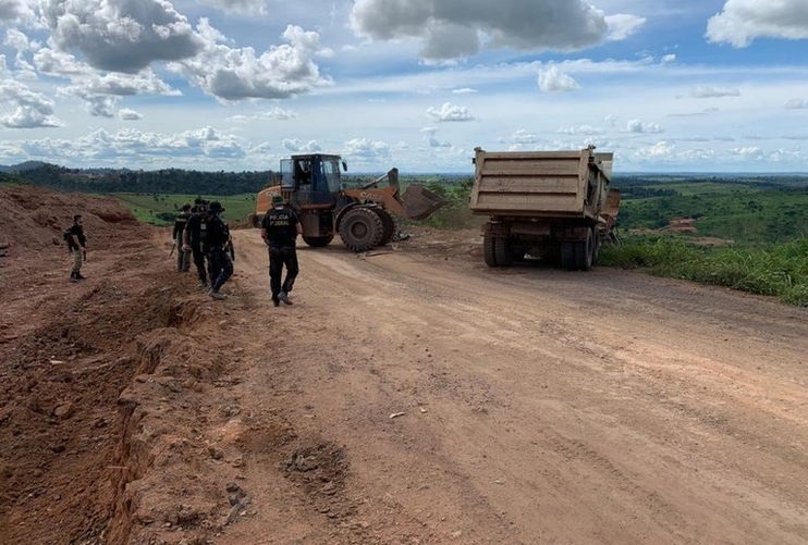  Maquinas e equipamentos foram destruídos. Polícia Federal