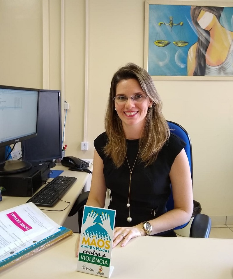 Juíza tritular da Vara de Violência Doméstica de Santarém, Carolina Cerqueira Maia — Foto: Ascom Fórum de Justiça/Divulgação