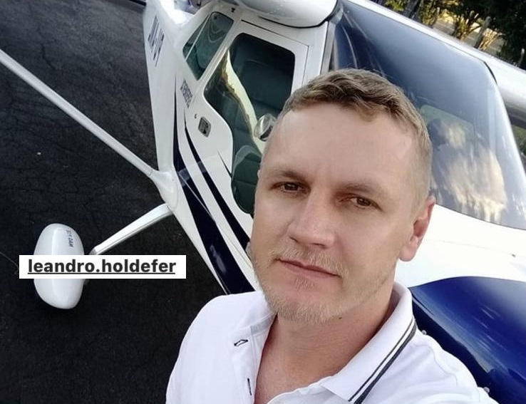 Piloto Leandro Holdefer, vítima da queda da aeronave Bonanza PT AFN na zona sudeste de Teresina (Foto:Reprodução)