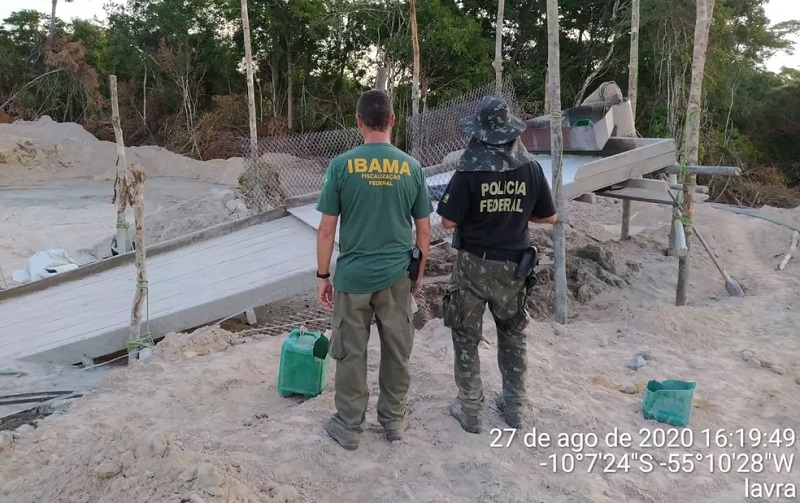  Operação da PF e Ibama multou 11 pessoas no norte de Mato Grosso — Foto: Polícia Federal de Mato Grosso 
