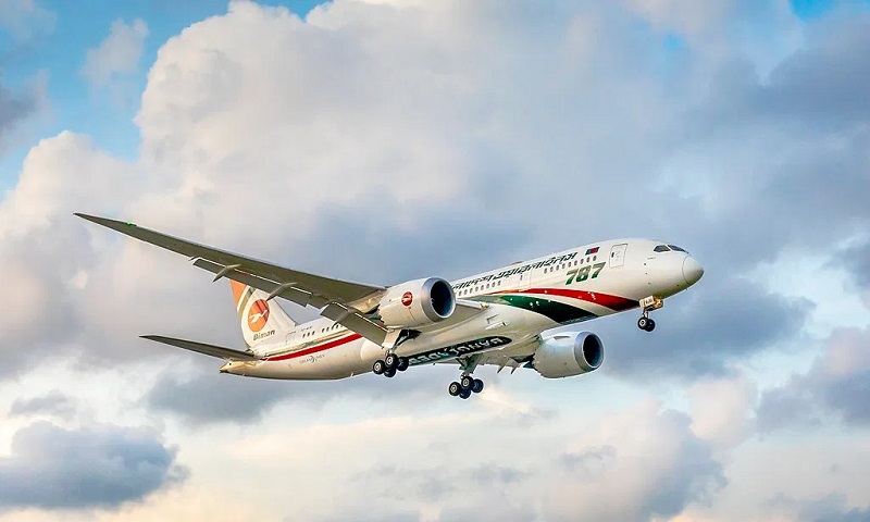 Avião Boeing 787 Biman Bangladesh Airlines Boeing 787 da Biman – Imagem: Jubair1985 / CC BY-SA