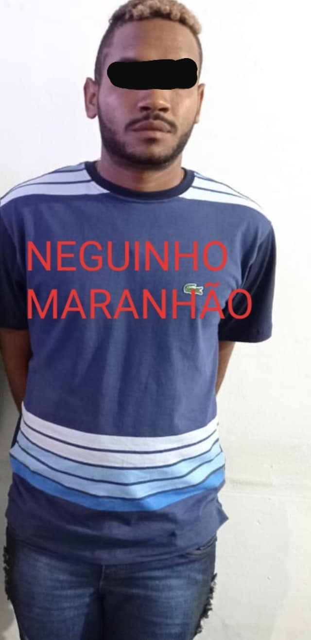 João Vitor Lourenço vulgo Maranhão foi preso na noite deste sábado (06) no bairro Jardim América em Novo Progresso.Foto: Polícia Militar do Pará
