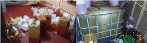 Armazenamento e comercialização clandestina de combustível em residência (2)