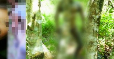 O corpo de Claudiane estava preso em entre duas arvores por uma corda amarrada em seu pescoço.(Foto:Arquivo)