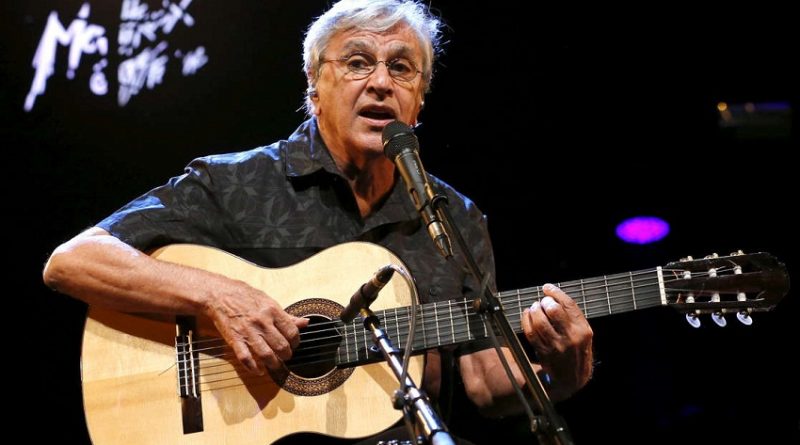 Brazilian musician Caetano Veloso performs during their "Two Friends, a Century of Music" show with Gilberto Gil (not pictured)  during the 49th Montreux Jazz Festival in Montreux, Switzerland, July 15, 2015. REUTERS/Denis Balibouse

FOR EDITORIAL USE ONLY. NOT FOR SALE FOR MARKETING OR ADVERTISING CAMPAIGNS - RTX1KFVE