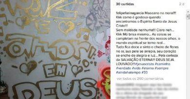Mensagem postada no Instagram de suspeito de matar e esquartejar a mãe (Foto: Reprodução/Instagram)