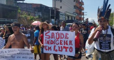 Protesto em Manaus na quarta-feira 26 (Foto: Bianca Paiva/Agência Brasil)