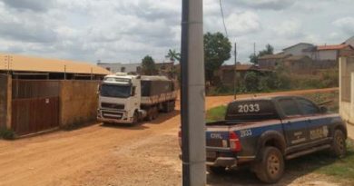 Caminhão com madeira irregular é apreendido (Foto Policia /civil-/divulgação)