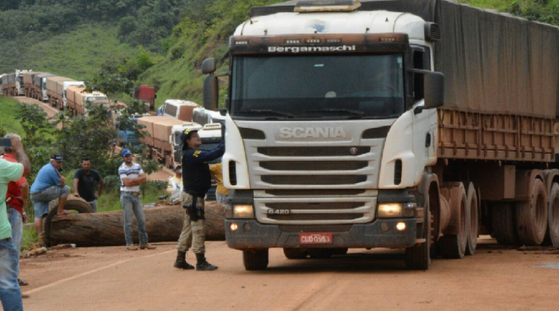 bloqueio protesto br 163