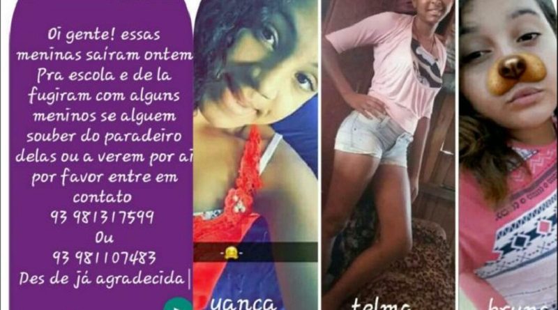 Foto divulgada pela avo nas redes sociais pedindo ajuda para encontrar.