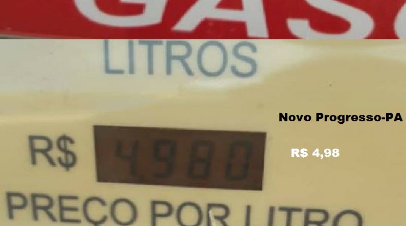 Menor preço encontrado para venda no varejo em Novo Progresso (Foto:Marcelo via whatsapp)