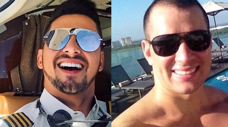 Cristiano Rocha e Robson Cintra sobreviveram À queda dO avião (Foto: Reprodução/Facebook)