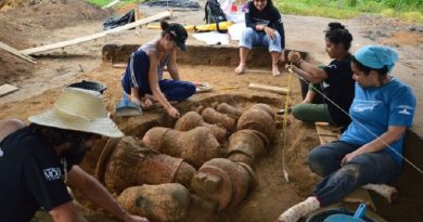 trabalho-dos-arqueologos-revelou-nove-urnas-funerarias