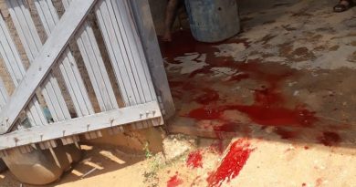 Jouglas Oliveira Carvalho acusado feriu o pé
(Foto:WhatsApp)