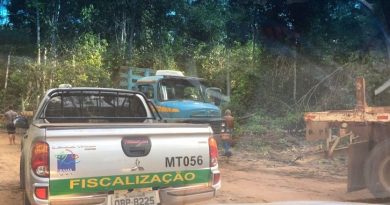 Veículo usado na fiscalização do Ibama em operação contra desmatamento em Sinop, no Mato Grosso. No sábado, 3 desses veículos foram queimados em Rondônia. Foto: Divulgação.