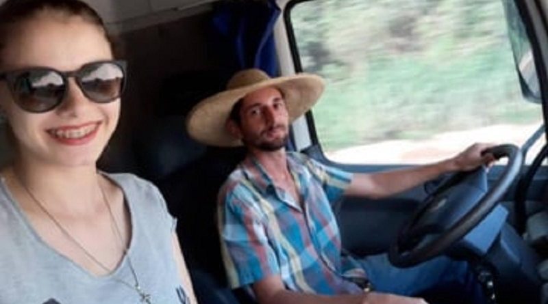 O casal de Mariane Bonotto e Diego Palangani;