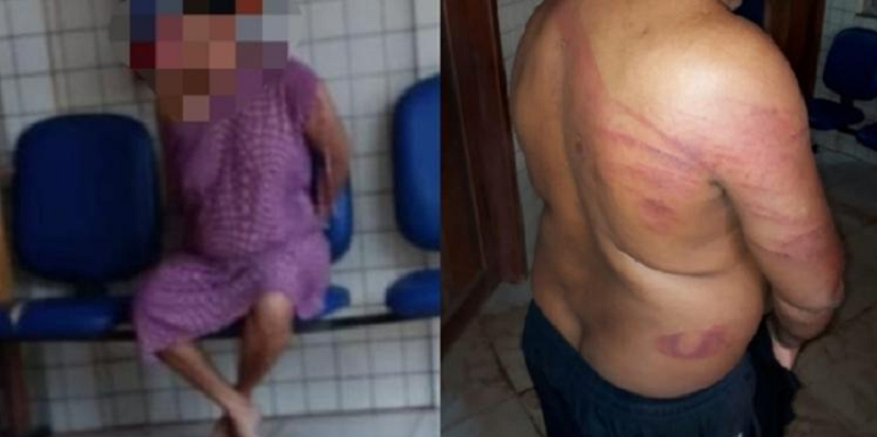 mulher agride o esposo