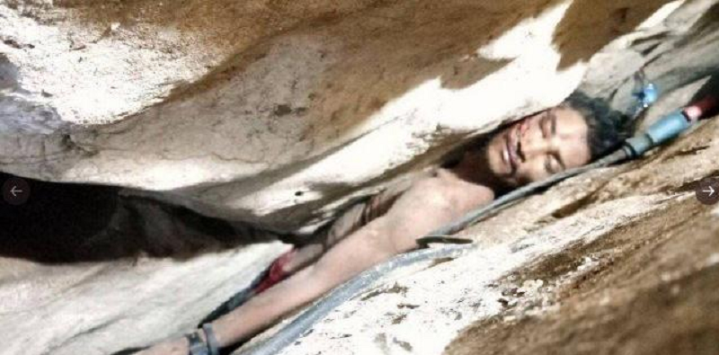 homem fica preso na motanaha