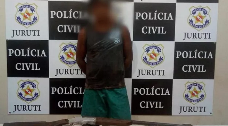 homem preso em juriti