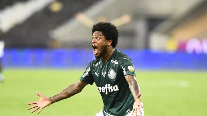 Luiz Adriano em Palmeiras x Santos (Foto: André Durão)